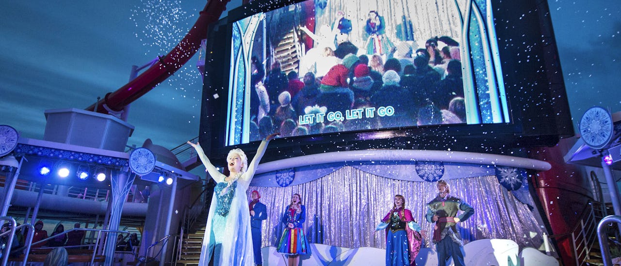 Watch a disney movie under the stars.