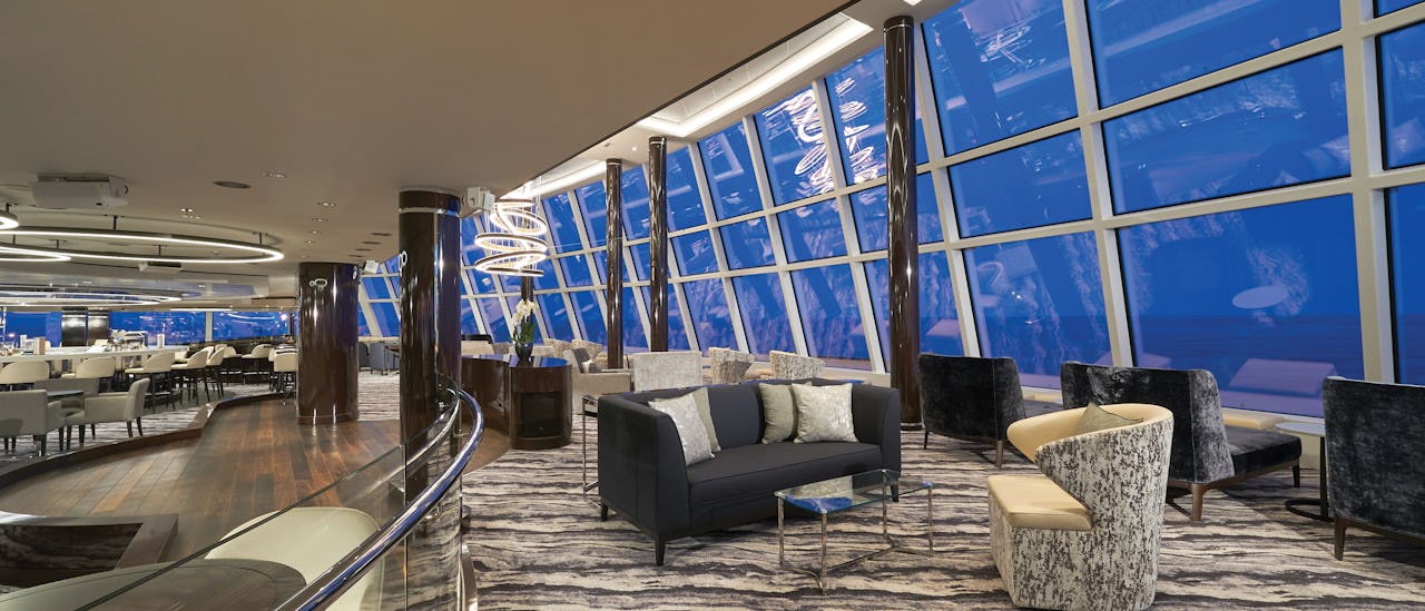 Enjoy the view from the observation lounge