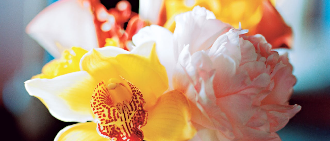 A florist decorates the lounges, bars and restaurants with fresh flowers