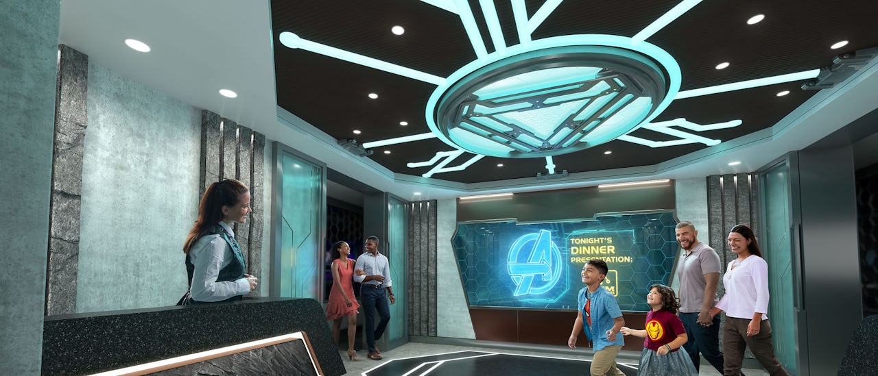 Family dining at Worlds of Marvel