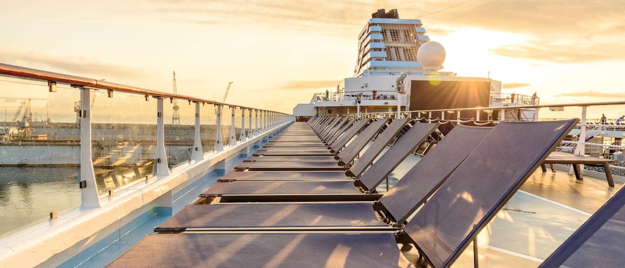 Relaxing atmosphere at the sun deck