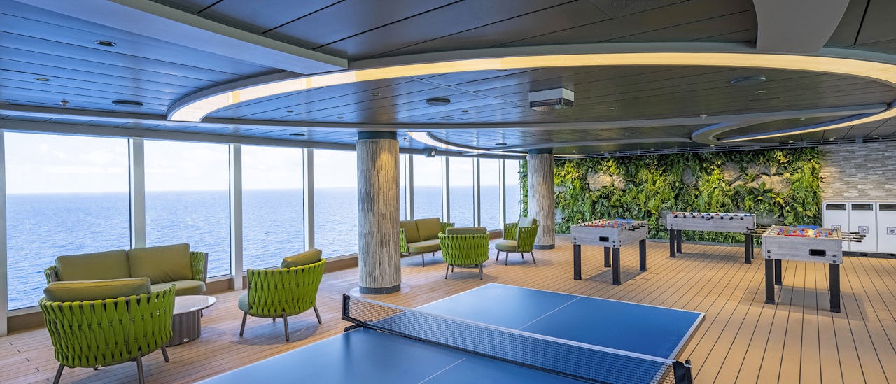 There are table tennis on board