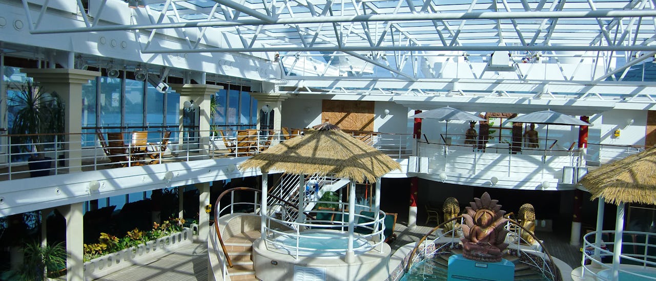 The pool with retractable roof