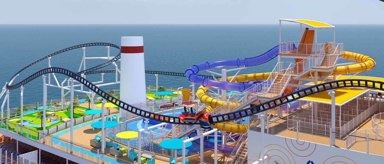 Throw yourself into BOLT the fastest - and first! - the roller coaster at sea!