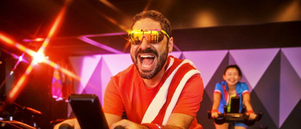 Hit the gym and ride it out in a high-energy cycling class!