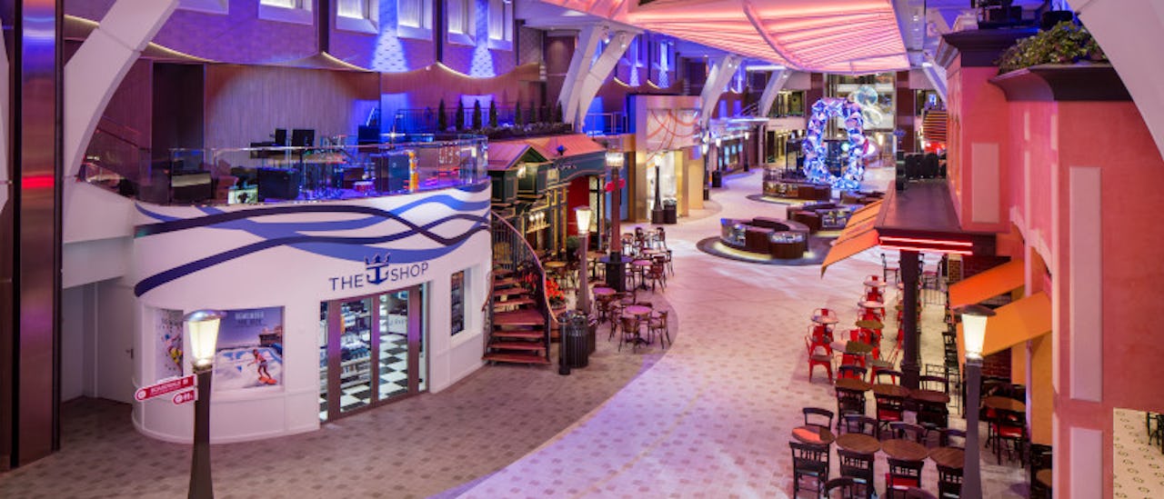 Take a stroll around shops, bars and restaurants on the Royal Promenade