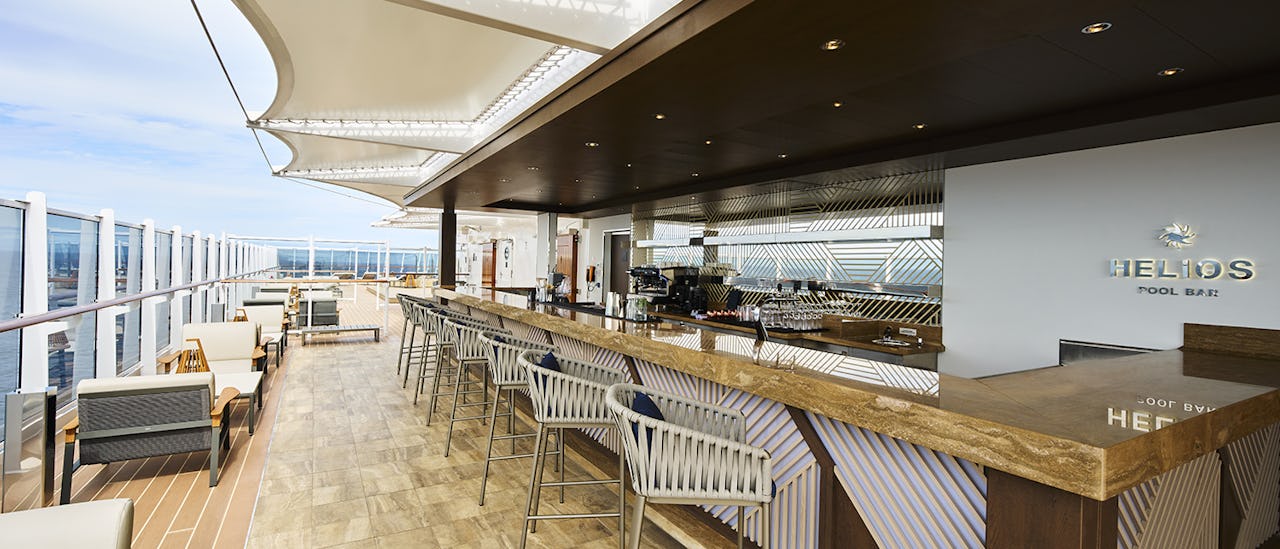 Enjoy a cocktail at the Helios Pool Bar