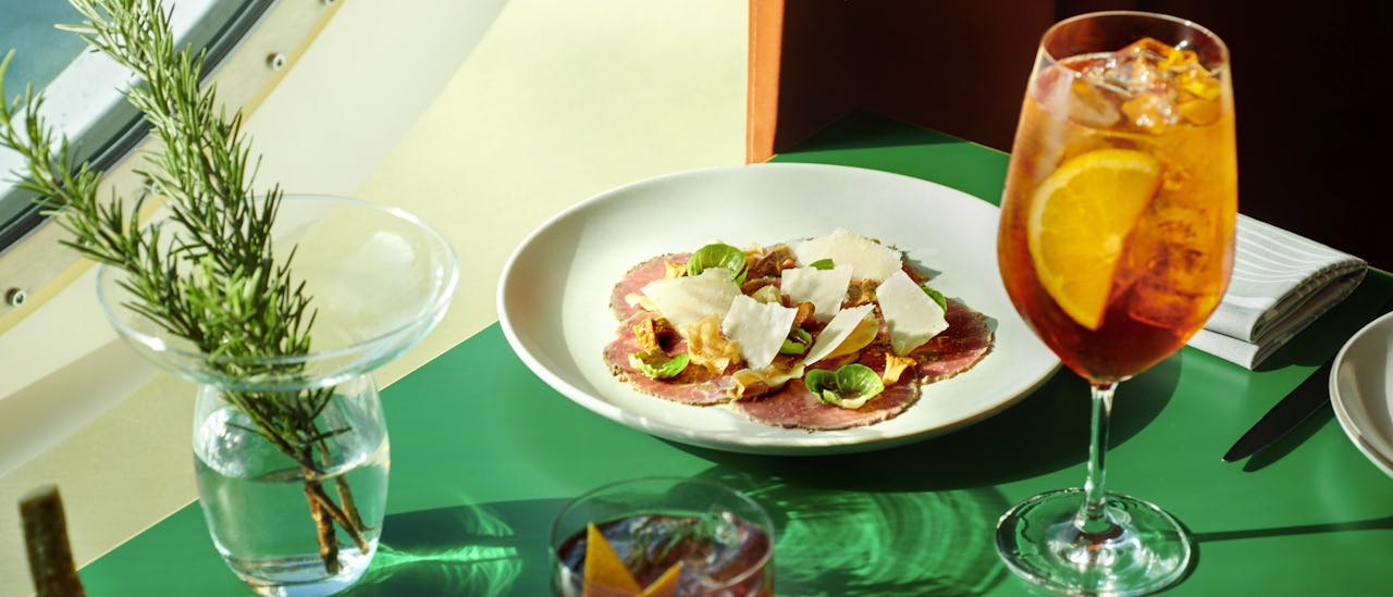 Extra Virgin is the Italian restaurant onboard