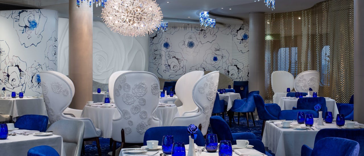 Restaurant Blu is exclusively for Aquaclass stateroom guests