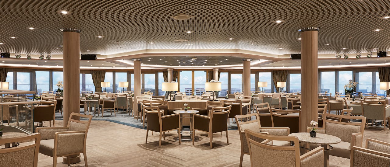 Listen to the gentle sounds of a pianist in Panorama Lounge