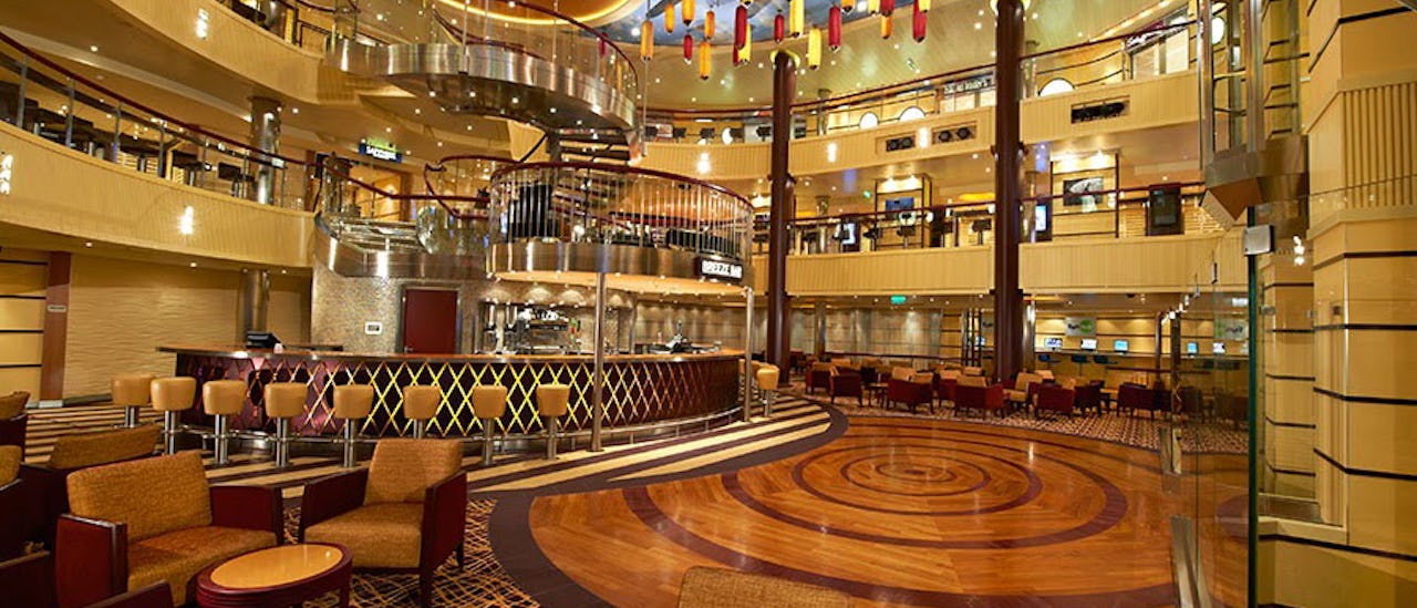 The atrium – the heart of the ship