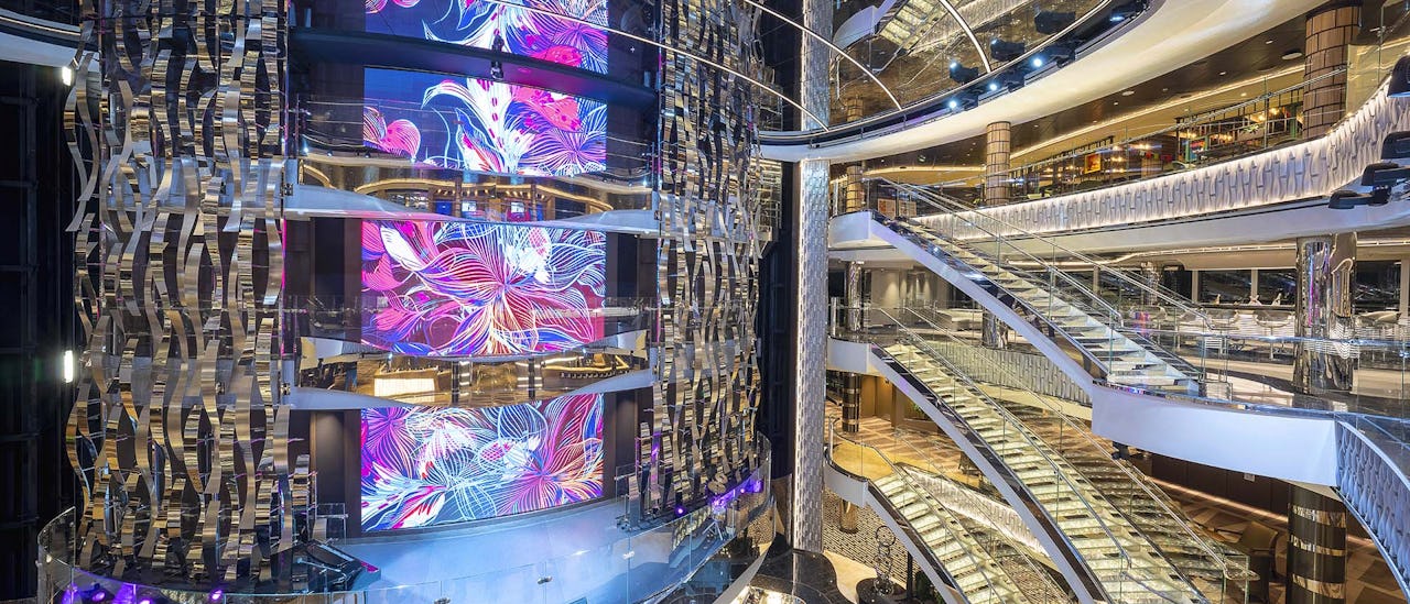The atrium – the heart of the ship