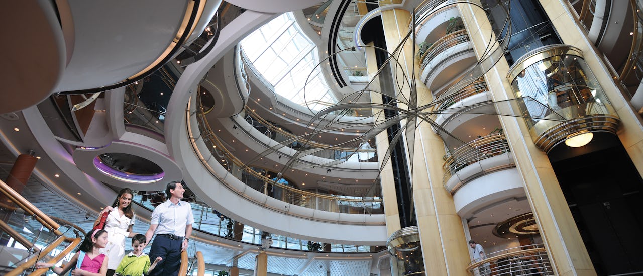 The Atrium – the heart of ship