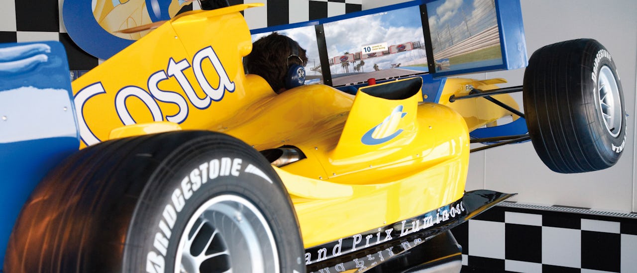 Get your adrenaline flowing in the formula-1 simulator