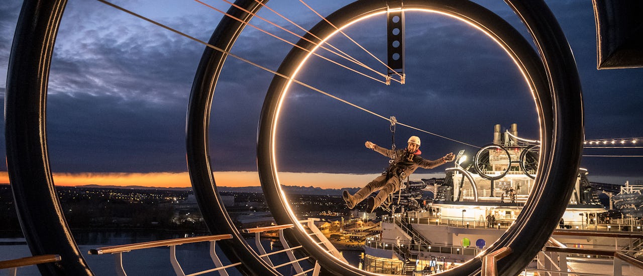 The world’s longest zip line at sea