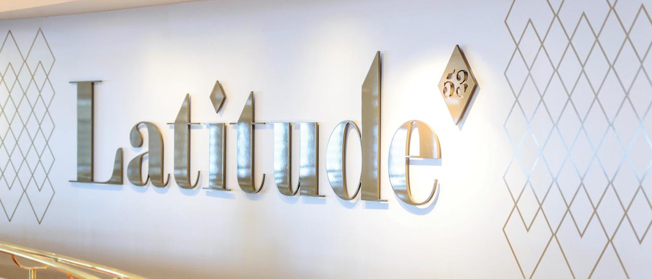 Latitude 53 is the main restaurant onboard